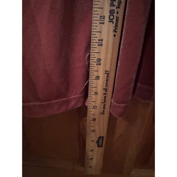 BiBi M velvet oversized wide leg adjustable overalls dusty pink mauve - Picture 11 of 11